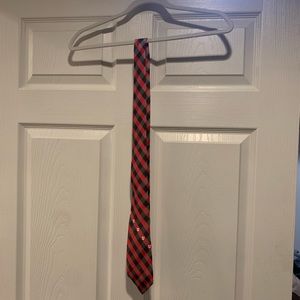 University of Utah Utes red and black patterned tie